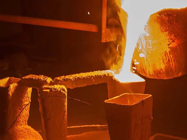 Pouring of Casting Parts