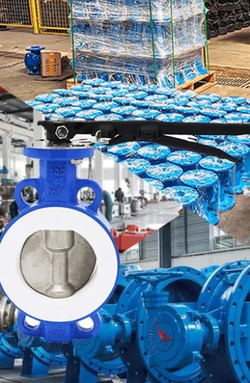 High Quality PTFE Seat Wafer Butterfly Valve